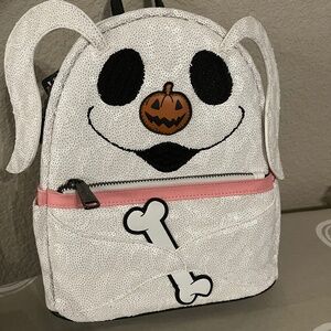 Loungefly The Nightmare Before Christmas Zero Sequin Cosplay Glow Mini backpack